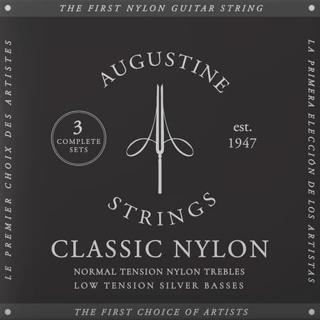 Augustine Strings for classic guitar Classic Label - 3 x Set Classic Black (normal/low)