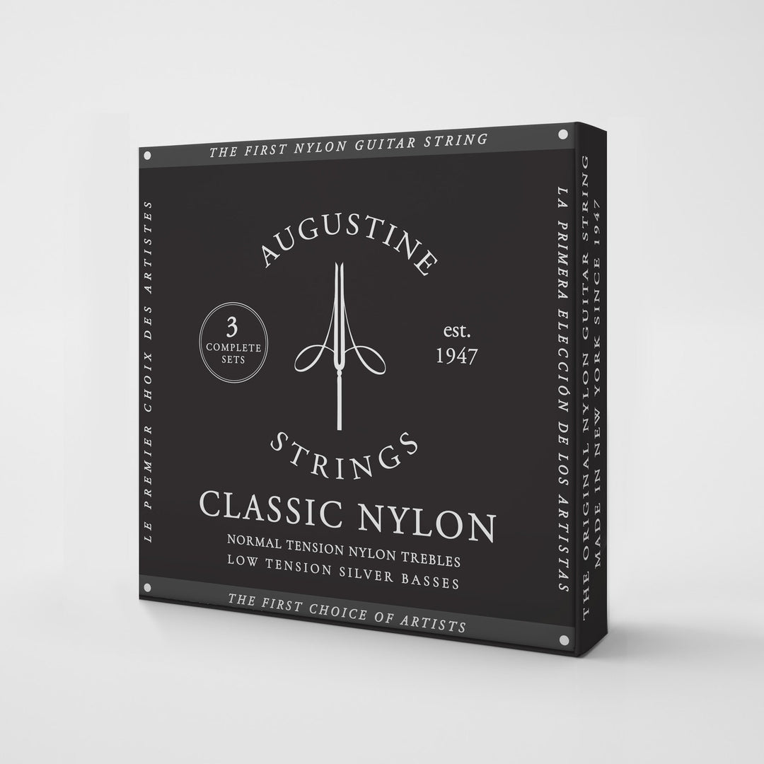 Augustine Corde per chitarra classica Classic Label - 3 x set Classic Black (normale/bassa)
