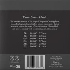 Augustine Corde per chitarra classica Classic Label - 3 x set Classic Black (normale/bassa)