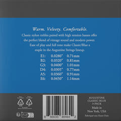 Augustine Corde per chitarra classica Classic Label - 3 x set Classic Blue (normale/alta)