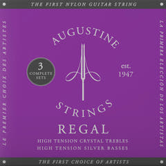 Augustine Corde per chitarra classica Regal Crystal Nylon high - 3 x set Regal Blue (high/high)