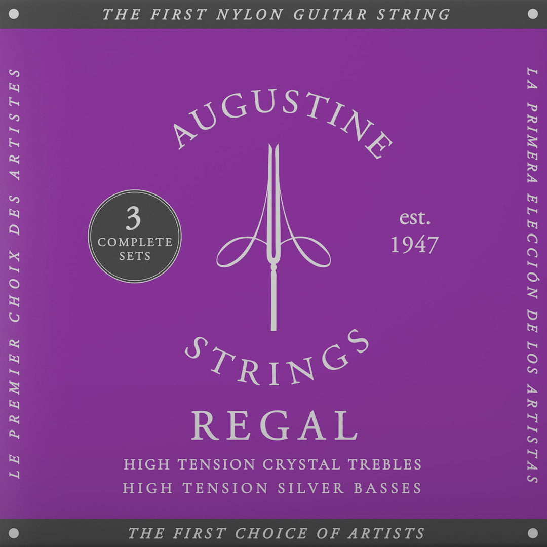 Augustine Corde per chitarra classica Regal Crystal Nylon high - 3 x set Regal Blue (high/high)