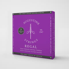 Augustine Corde per chitarra classica Regal Crystal Nylon high - 3 x set Regal Blue (high/high)