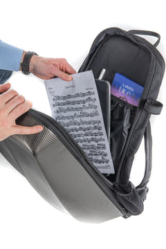 Zaino GEWA per custodia per violino Space Bag - Titanium 4/4 - 3/4 (33 x 67 (con custodia per archetto 79 ) x 19 cm)