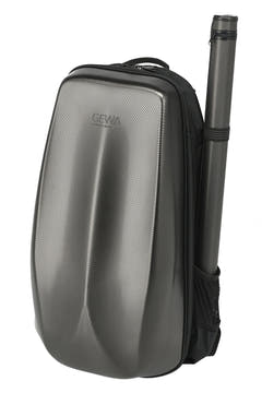 GEWA Zaino per custodia per violino Space Bag - Titanium 1/2 - 1/4 (33 x 63 (con custodia per archetto 66 ) x 19 cm)