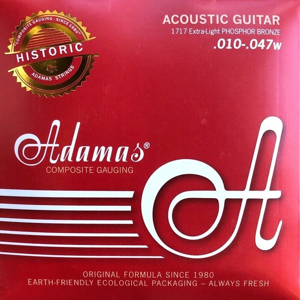 Adamas Historic Reissue 1717 corde per chitarre, Extra Light .010-.047