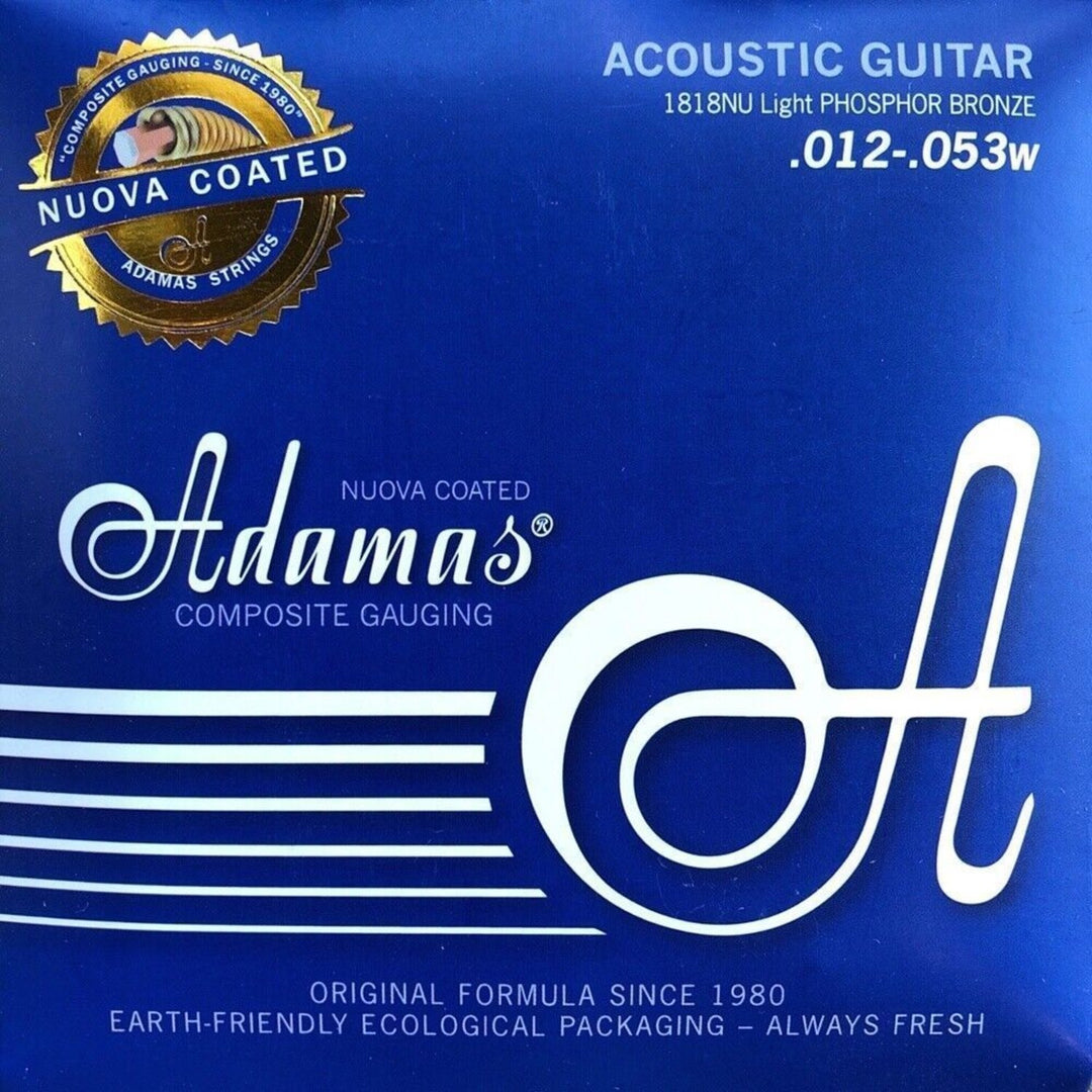 Adamas Corde per Chitarre acustiche Nuova phosphor bronze rivestite - Light .012-.053 (1818NU)