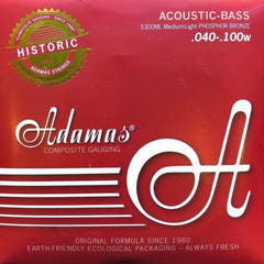 Adamas Corde per basso acustico Phosphor Bronze - Set 4 corde med-light (5300ML)