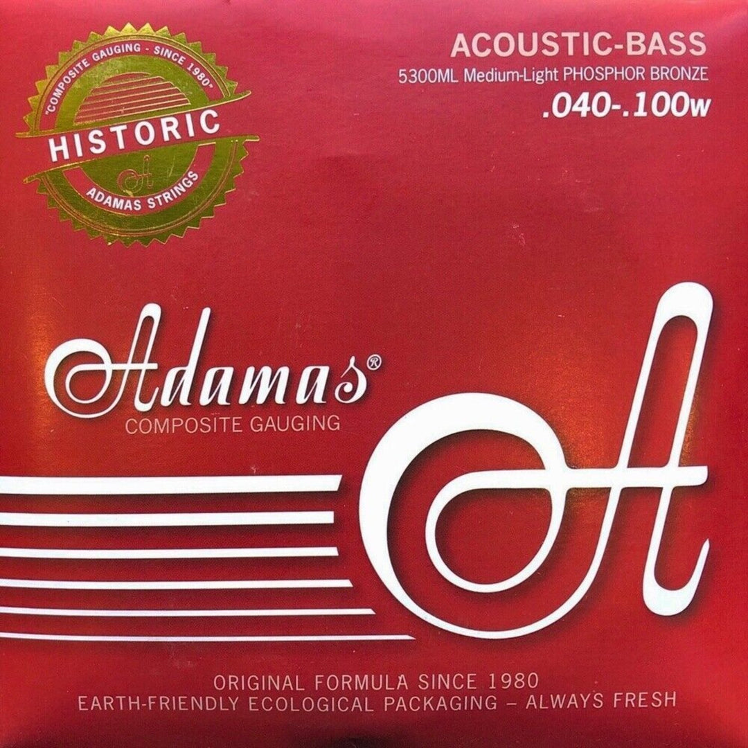 Adamas Corde per basso acustico Phosphor Bronze - Set 4 corde med-light (5300ML)