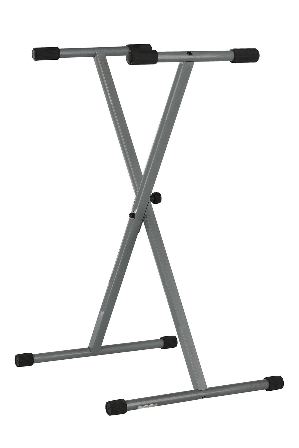 GEWA supporto per tastiera, a X singolo, argento