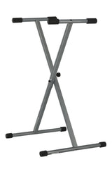 GEWA supporto per tastiera, a X singolo, argento