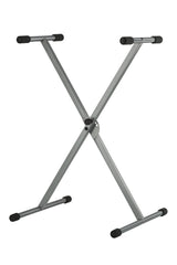 GEWA supporto per tastiera, a X singolo, argento