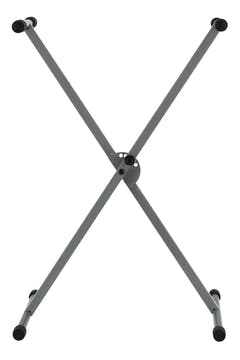 GEWA supporto per tastiera, a X singolo, argento