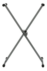 GEWA supporto per tastiera, a X singolo, argento