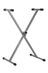 GEWA supporto per tastiera, a X singolo, argento