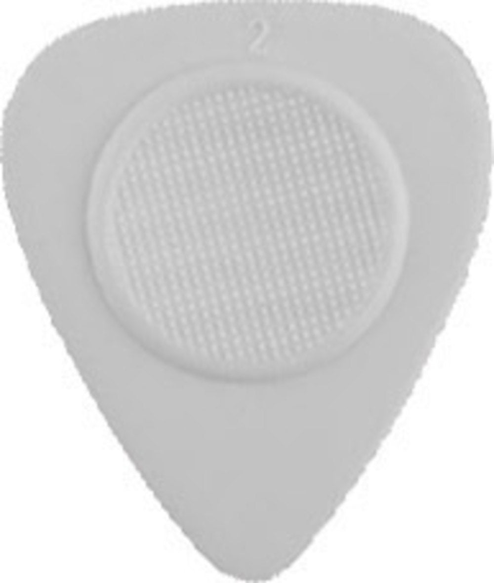 Plettri Heriba Thumb Rest in nylon, a forma di cuore, grigi, 12 pz.