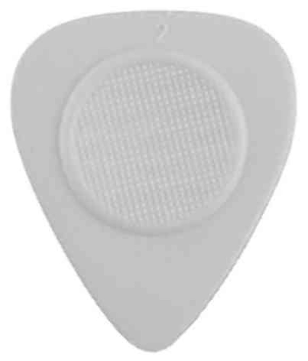 Plettri Heriba Thumb Rest in nylon, a forma di cuore, grigi, 12 pz.