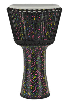 GEWA Djembé Liberty Series accordato a corda - 14" Crazy Neon