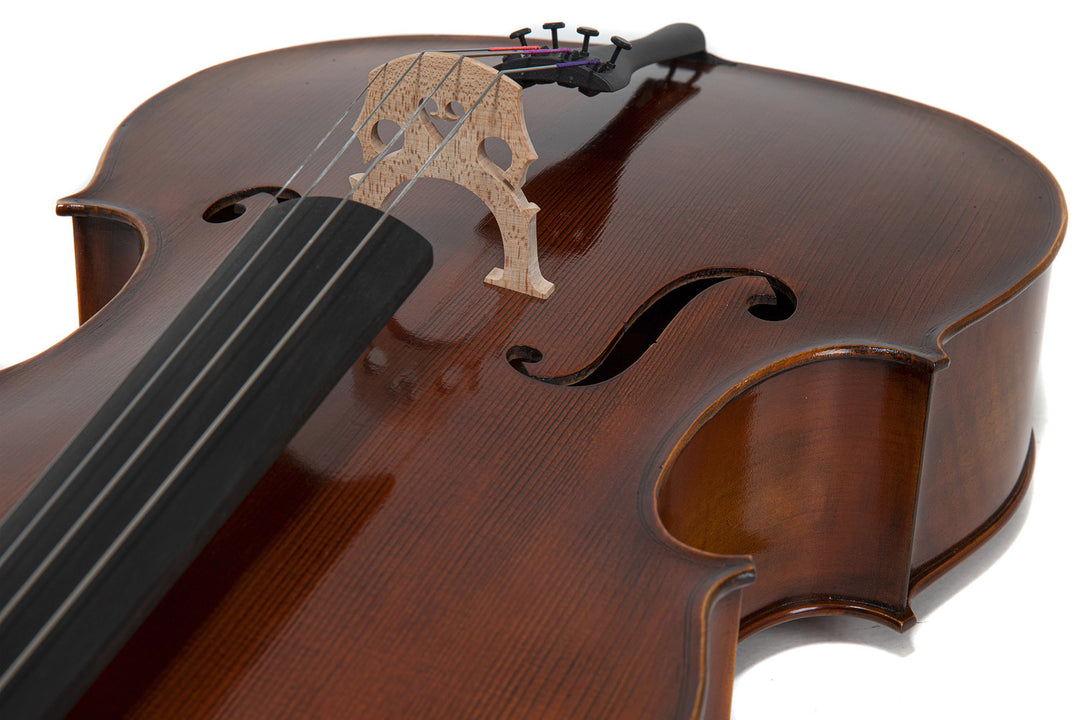 GEWA Violoncello Allegro Antique - 4/4 (Configurato con cordiera Wittner fine tuning incl. bag, archetto in Massaranduba, corde Larsen Aurora)
