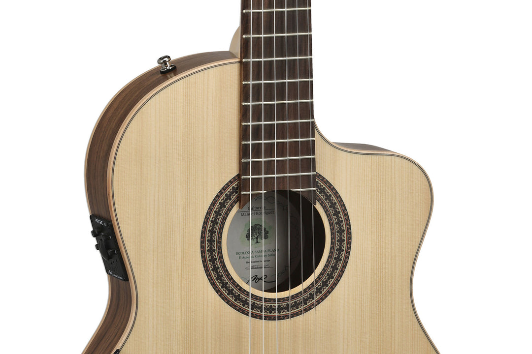Manuel Rodriguez ECOLOGÍA Series Samba elettroacustica - E-Acoustic Samba Plano (Cutaway)