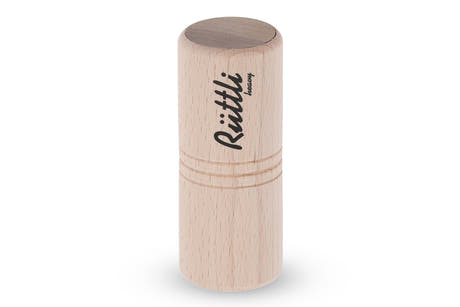 GEWA BSX grande shaker singolo in faggio con coperchio in noce