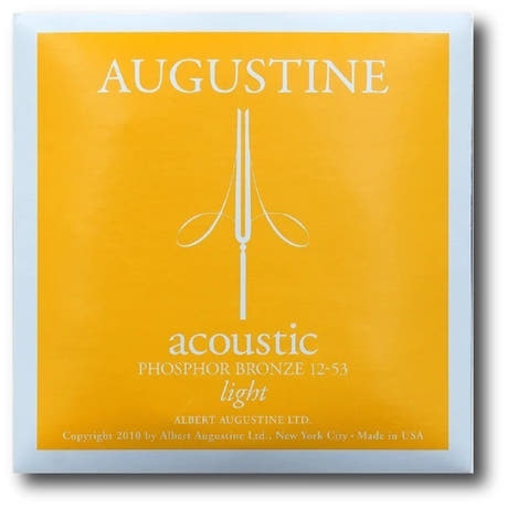Augustine Acoustic corde per chitarra western in bronzo fosforoso, Light 12-53
