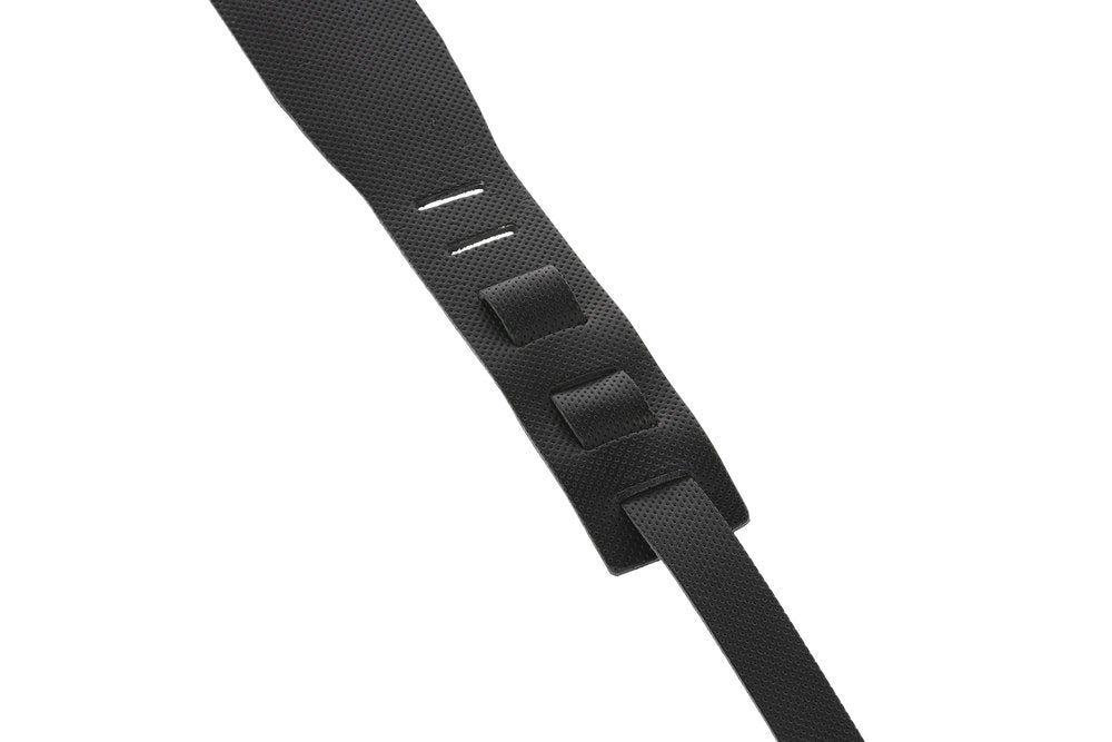 GEWA Premium Plain 70 tracolla per chitarra con Security Locks, nera, perforata
