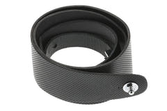 GEWA Premium Plain 70 tracolla per chitarra con Security Locks, nera, perforata