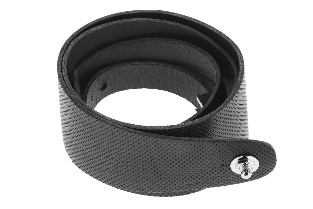 GEWA Premium Plain 70 tracolla per chitarra con Security Locks, nera, perforata
