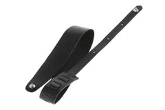 GEWA Premium Plain 70 tracolla per chitarra con Security Locks, nera, perforata