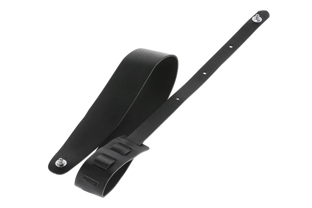 GEWA Premium Plain 70 tracolla per chitarra con Security Locks, nera, perforata
