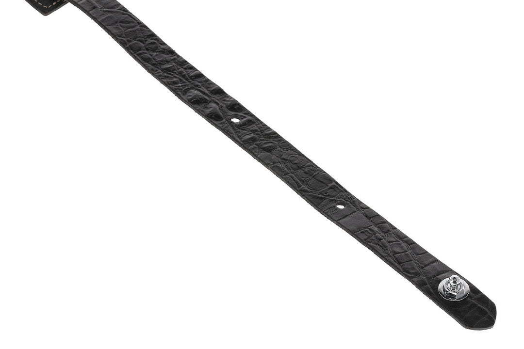 GEWA Guitar Straps Prestige 65 padded Security Locks - sabbia asciutta/nero