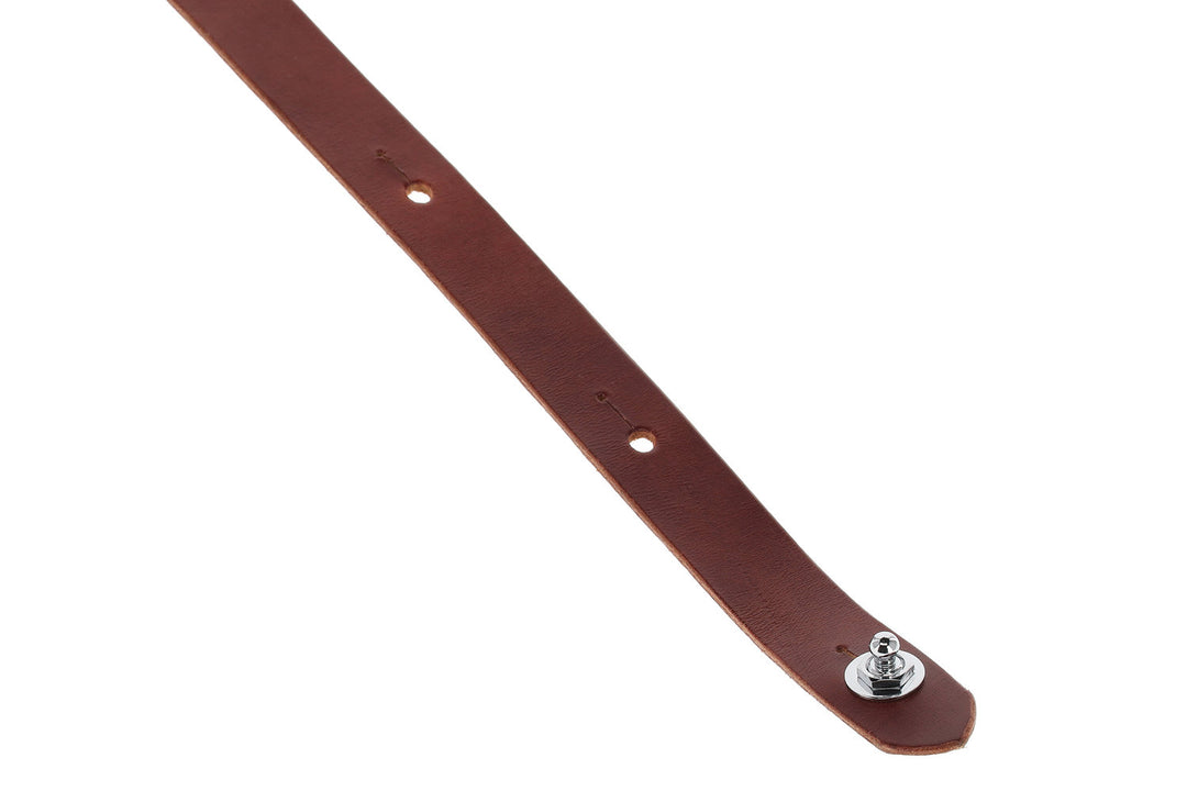 GEWA tracolle per chitarre Prestige 65 imbottite Security Locks - nero coccodrillo/marrone