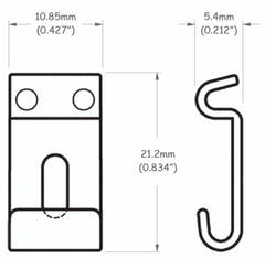 Partsland Selle per modelli Stratocaster - larghe 11 mm, nickel