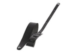GEWA Premium Plain 70 tracolla per chitarra con Security Locks, nera, testurizzata