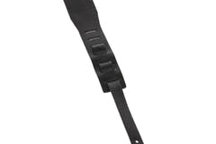 GEWA Premium Plain 70 tracolla per chitarra con Security Locks, nera, testurizzata
