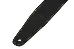 GEWA Regular 70 tracolla per chitarra in pelle, Satin Black