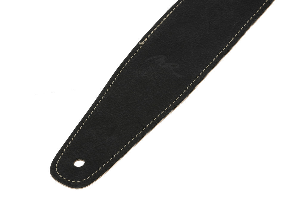 GEWA Regular 70 tracolla per chitarra in pelle, Satin Black