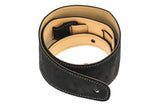 GEWA Regular 70 tracolla per chitarra in pelle, Satin Black