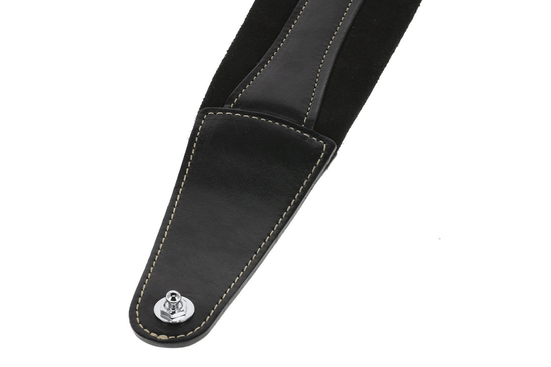 GEWA Cinghie per chitarra Prestige 85 imbottite Security Locks - black/black