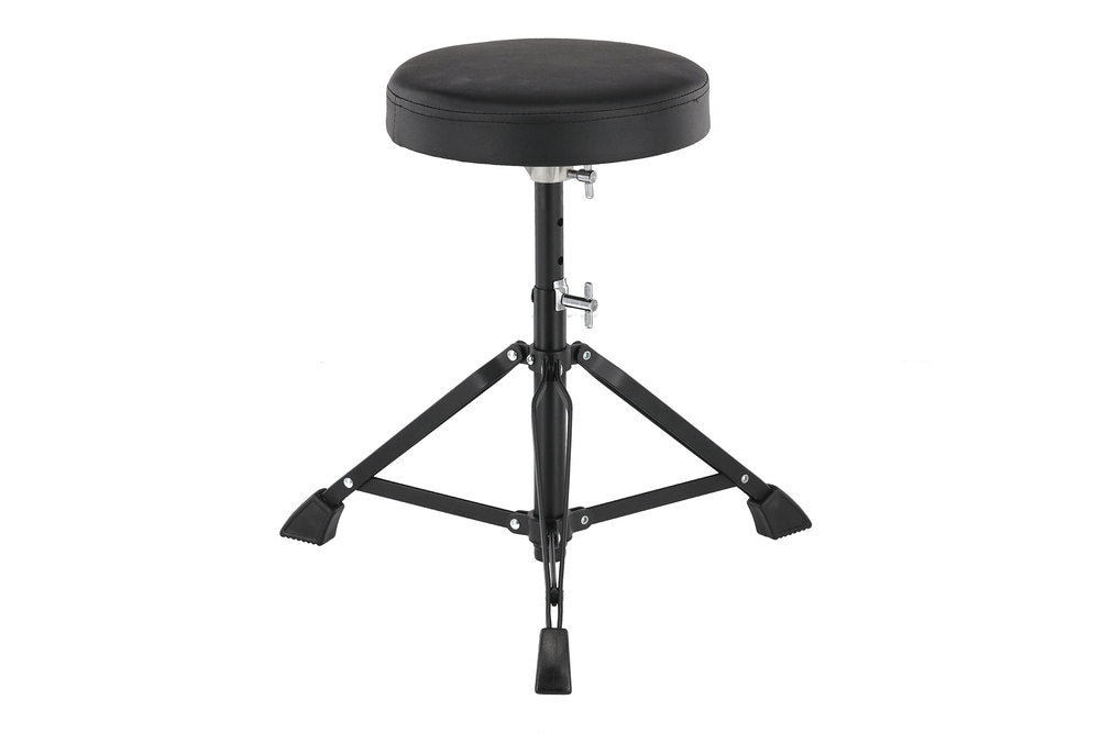 Basix DT-100 sgabello per batteria, seduta rotonda, da 45 a 59 cm