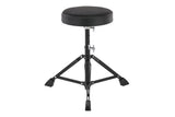 Basix DT-100 sgabello per batteria, seduta rotonda, da 45 a 59 cm