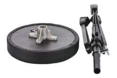 Basix DT-100 sgabello per batteria, seduta rotonda, da 45 a 59 cm