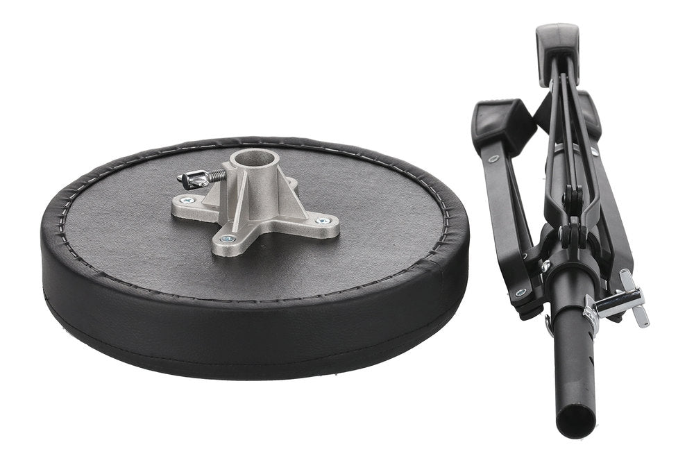 Basix DT-100 sgabello per batteria, seduta rotonda, da 45 a 59 cm