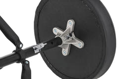 Basix DT-100 sgabello per batteria, seduta rotonda, da 45 a 59 cm