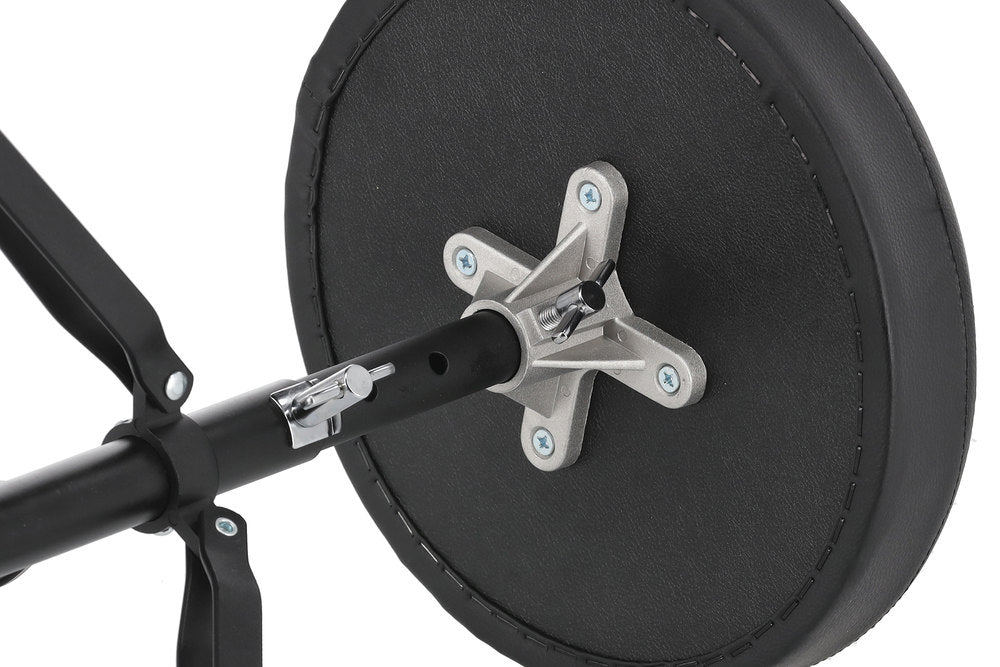 Basix DT-100 sgabello per batteria, seduta rotonda, da 45 a 59 cm