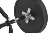 Basix DT-100 sgabello per batteria, seduta rotonda, da 45 a 59 cm