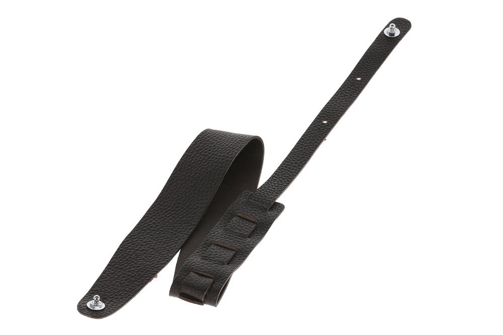 GEWA Premium Plain 70 tracolla per chitarre con Security Locks, marrone cioccolato