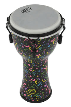 GEWA Djembe Liberty Series con accordatura meccanica - 8" Crazy Neon