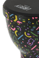 GEWA Liberty serie djembe impilabile 8", motivo Crazy Neon